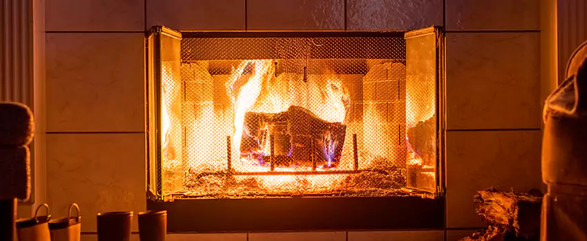 Mendota Hearth Landscape Fireplace Installation in Bloomington, Illinois