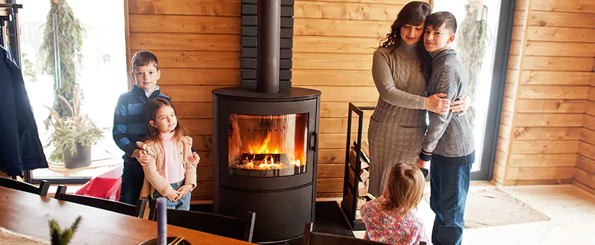 Morso Cast Iron Fireplace Insert Installation in Bloomington, Illinois