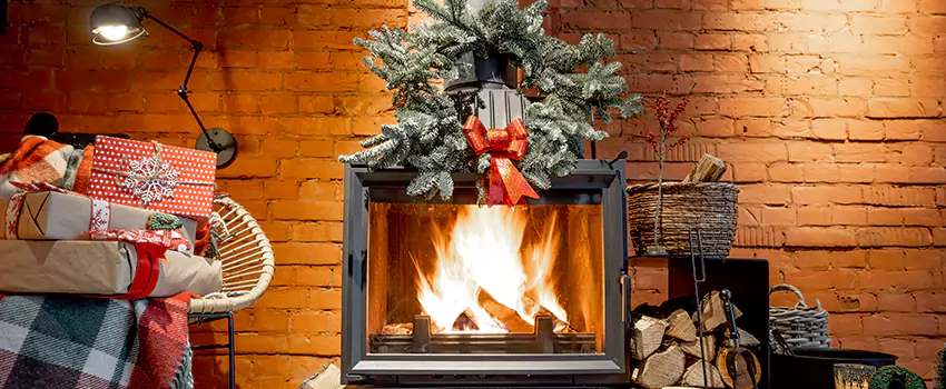 Travis Industries Linear Gas Fireplace Installation in Bloomington, Illinois