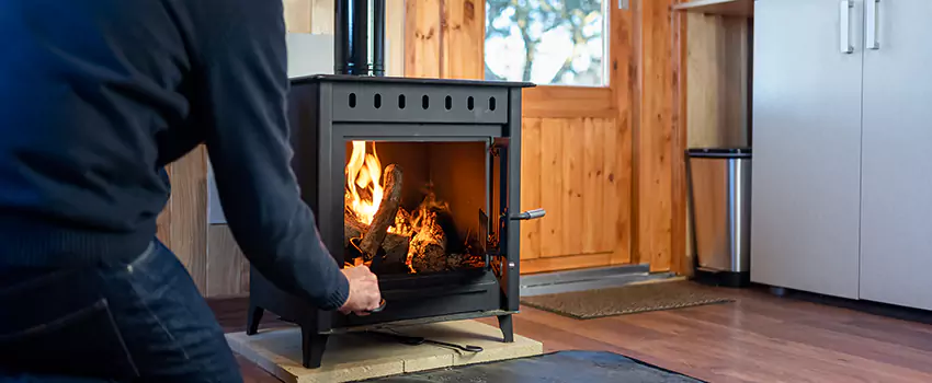 Open Hearth Wood Fireplace Installation in Bloomington, IL