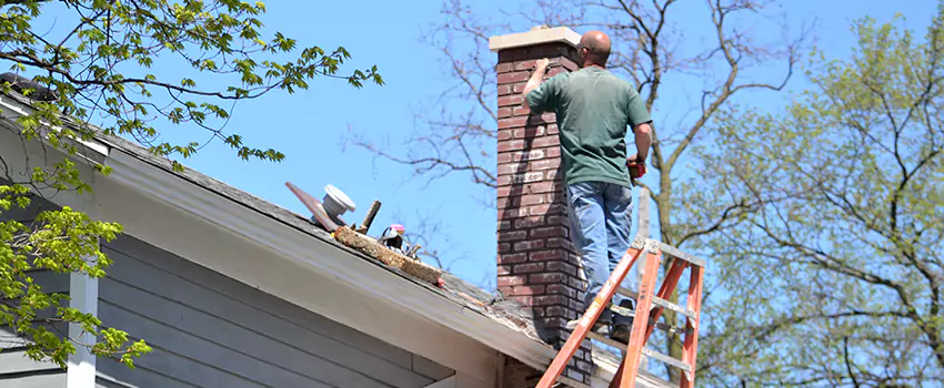 Vinyl and PVC Chimney Flashing Installation in Bloomington, IL