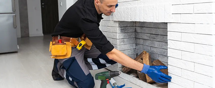 Fireplace Damaged Damper Frame Repair Services in Bloomington, Illinois